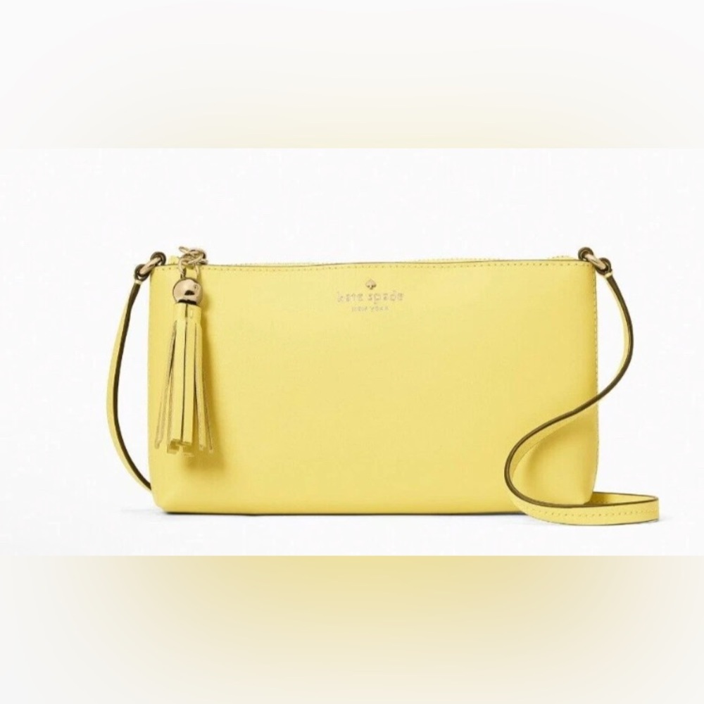 Kate Spade ♠️ - NEW- Amy Ivy Street crossbody bag in yuzu jam smooth leather